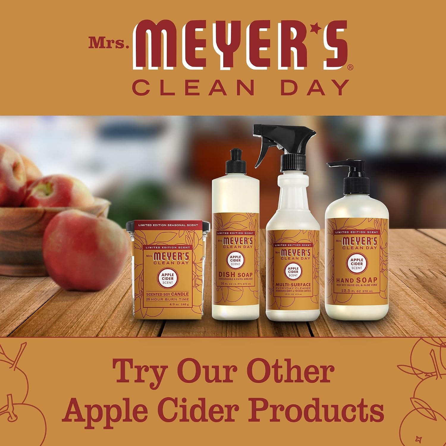 image:imageMRS MEYERS CLEAN DAY Aromatherapy Candle Peony 72 oz 2 PackApple Cider