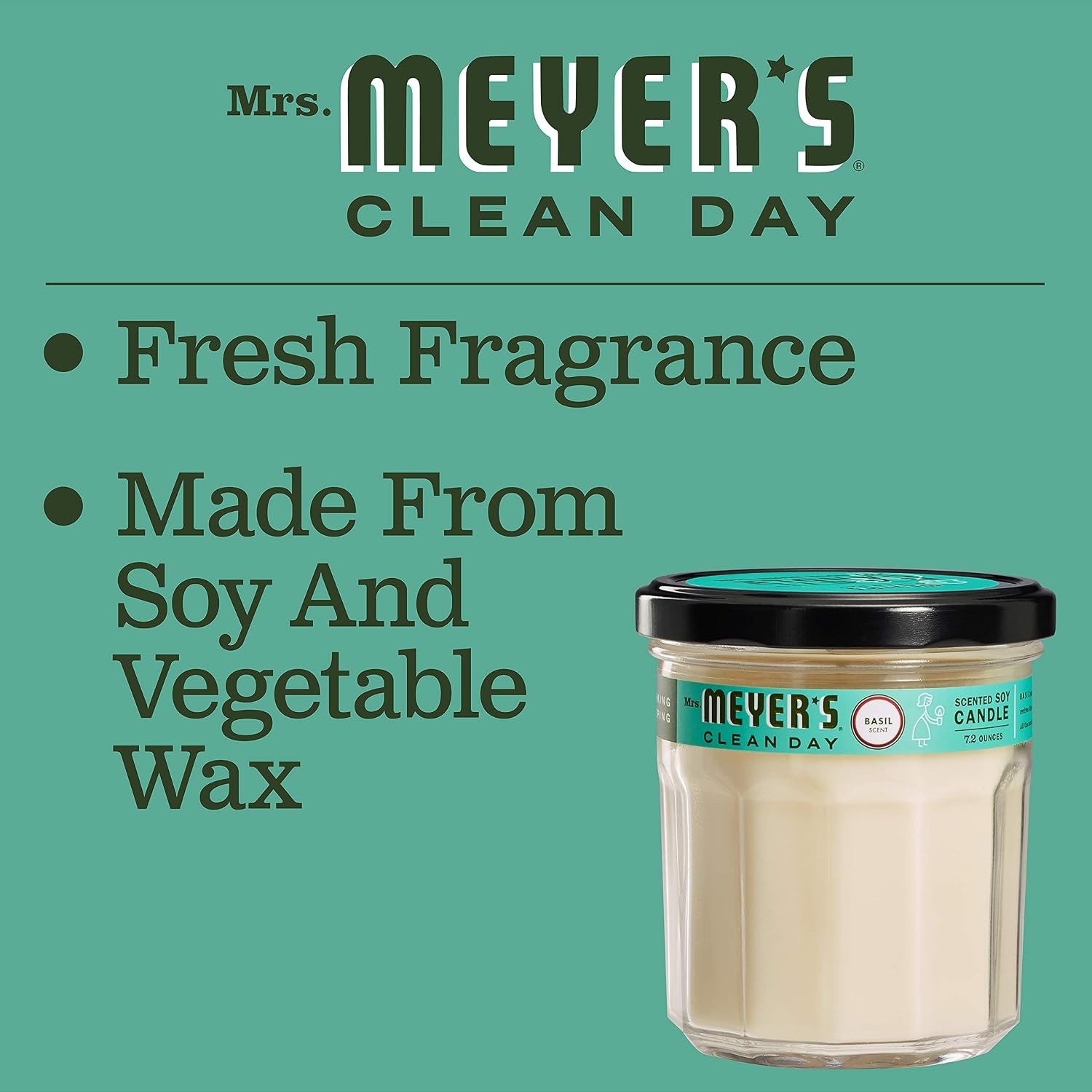 image:imageMRS MEYERS CLEAN DAY Aromatherapy Candle Peony 72 oz 2 PackBasil