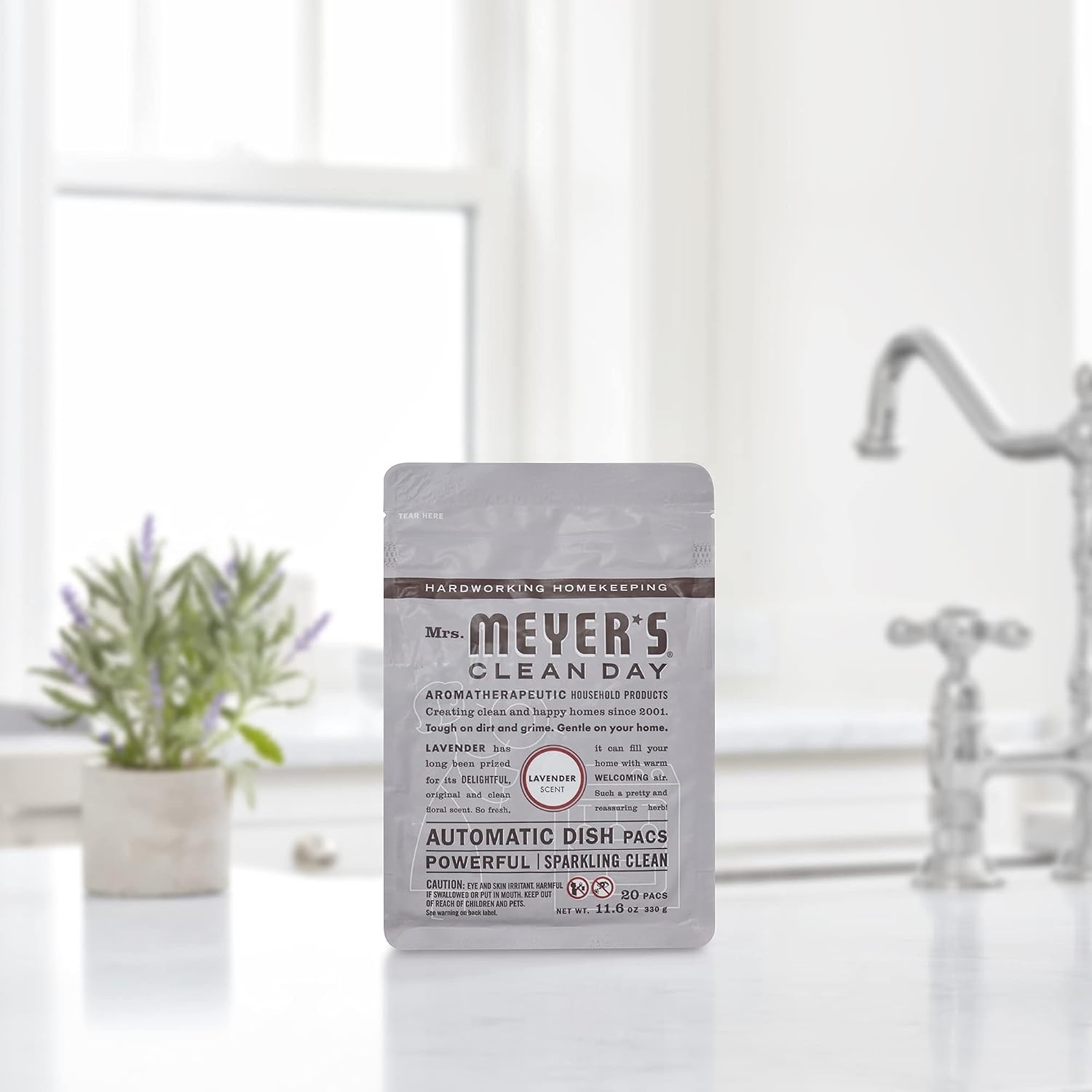 image:imageMRS MEYERS CLEAN DAY Automatic Dishwasher Pods Lavender 20 CountLavender