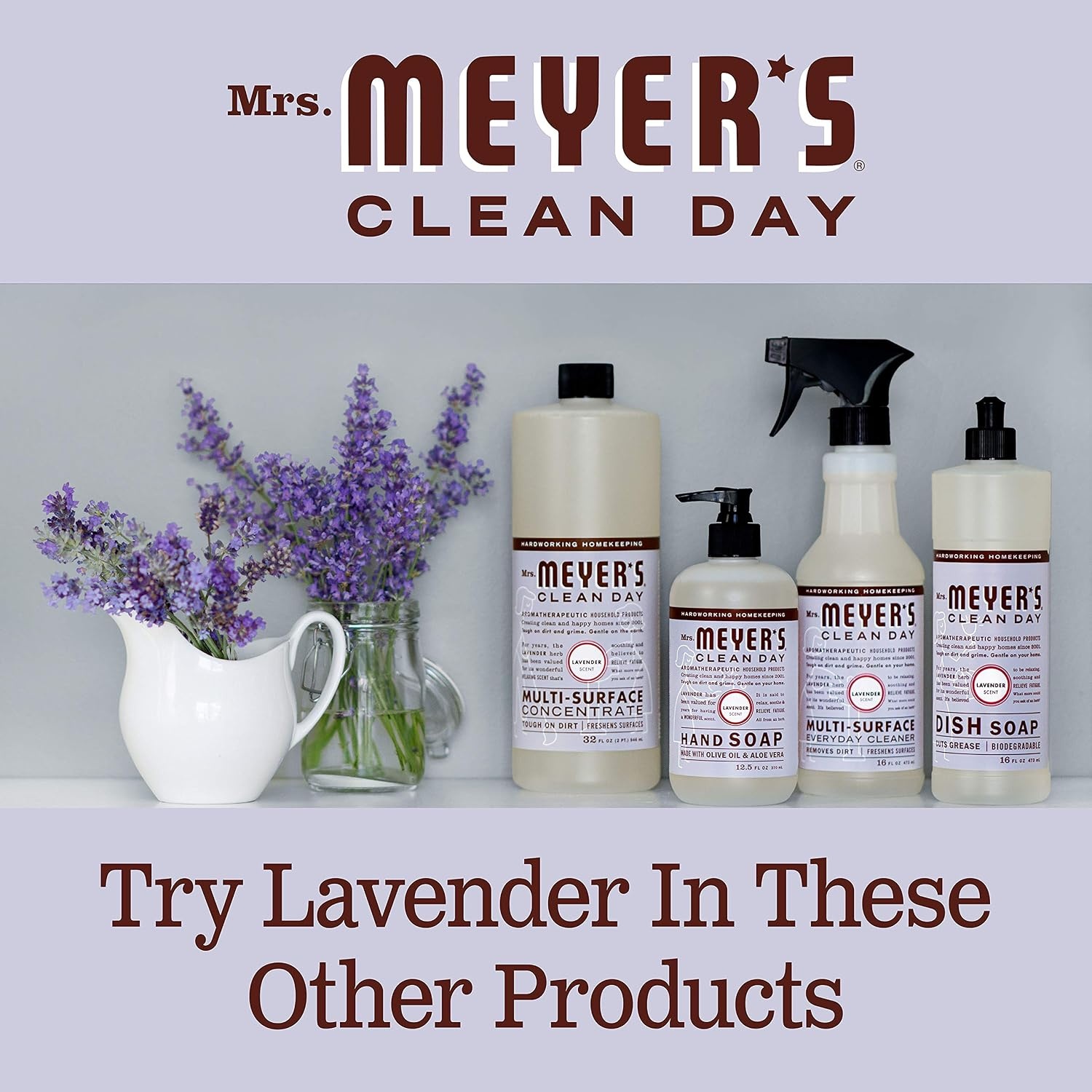 image:imageMRS MEYERS CLEAN DAY Automatic Dishwasher Pods Lavender 20 CountLavender