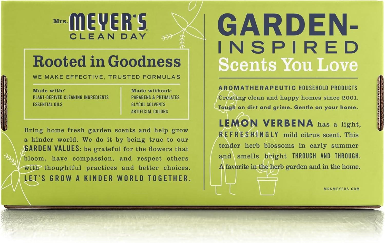 image:imageMRS MEYERS CLEAN DAY Cleaner Concentrated Refills Lemon Verbena 4 Pack