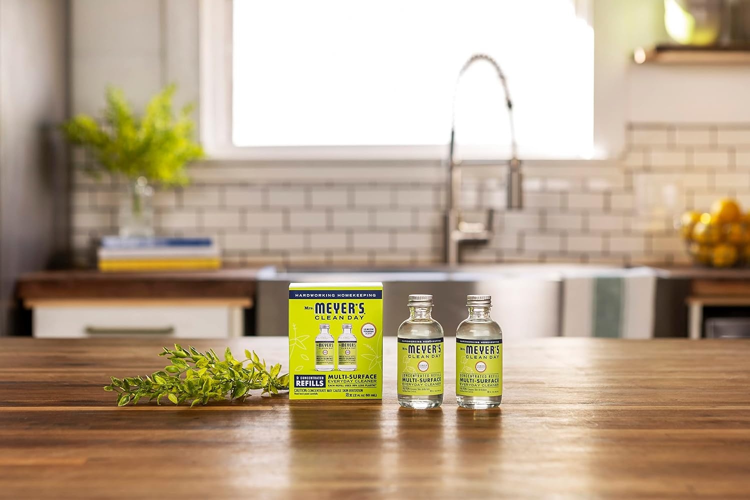 image:imageMRS MEYERS CLEAN DAY Cleaner Concentrated Refills Lemon Verbena 4 Pack