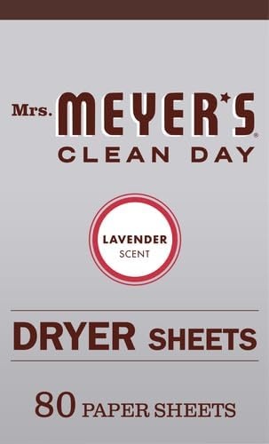 image:imageMRS MEYERS CLEAN DAY Dryer Sheets Fabric Softener Honeysuckle 80 CountLavender