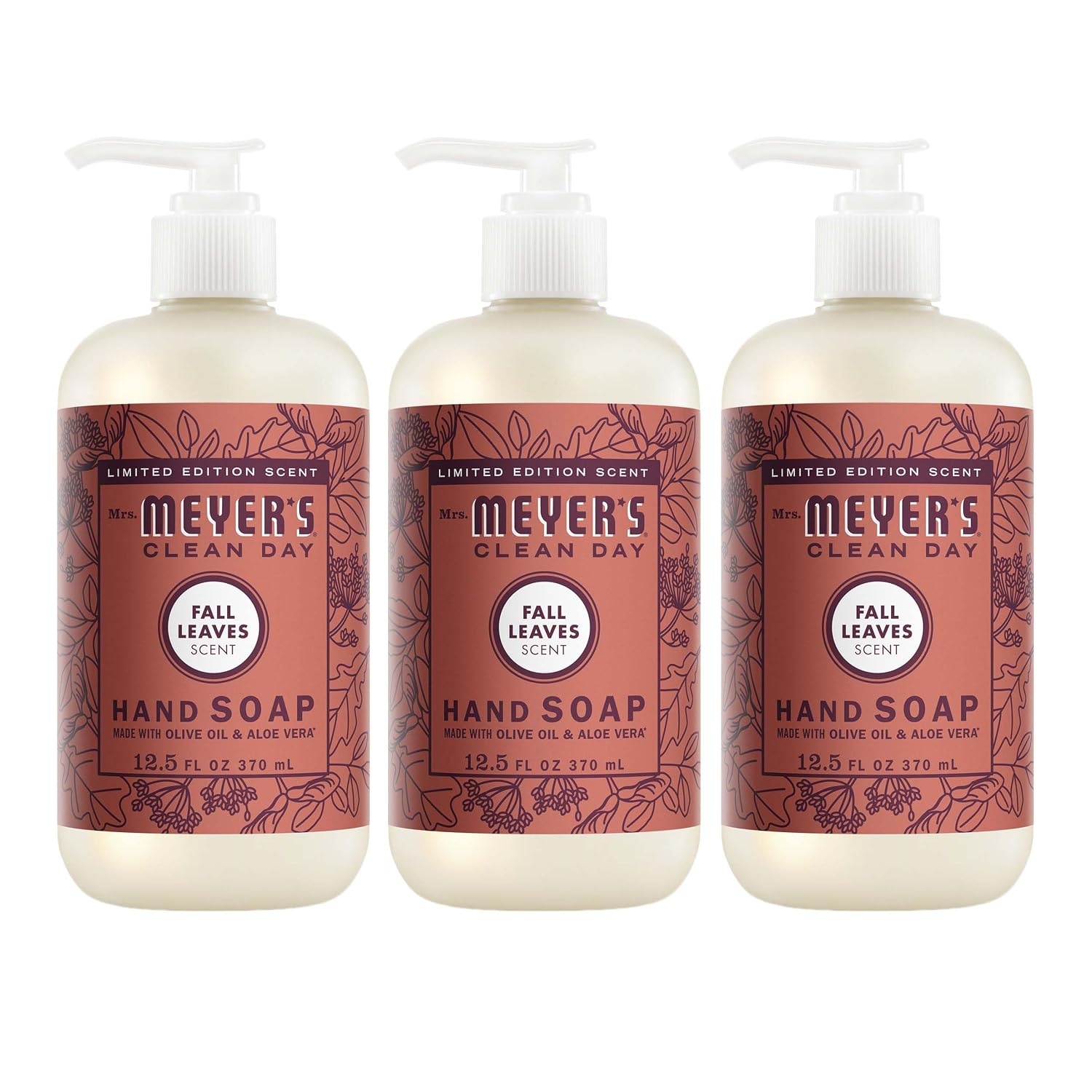 image:imageMRS MEYERS CLEAN DAY Hand Soap Acorn Spice Scent 125 Fl Oz BottleFall Leaves