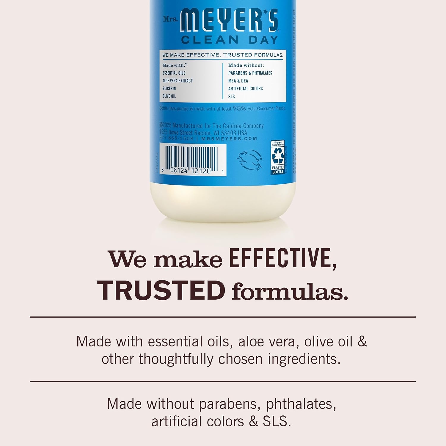 image:imageMRS MEYERS CLEAN DAY Hand Soap Blueberry Scent 125 Fl Oz Bottle125 Fl Oz Pack of 6