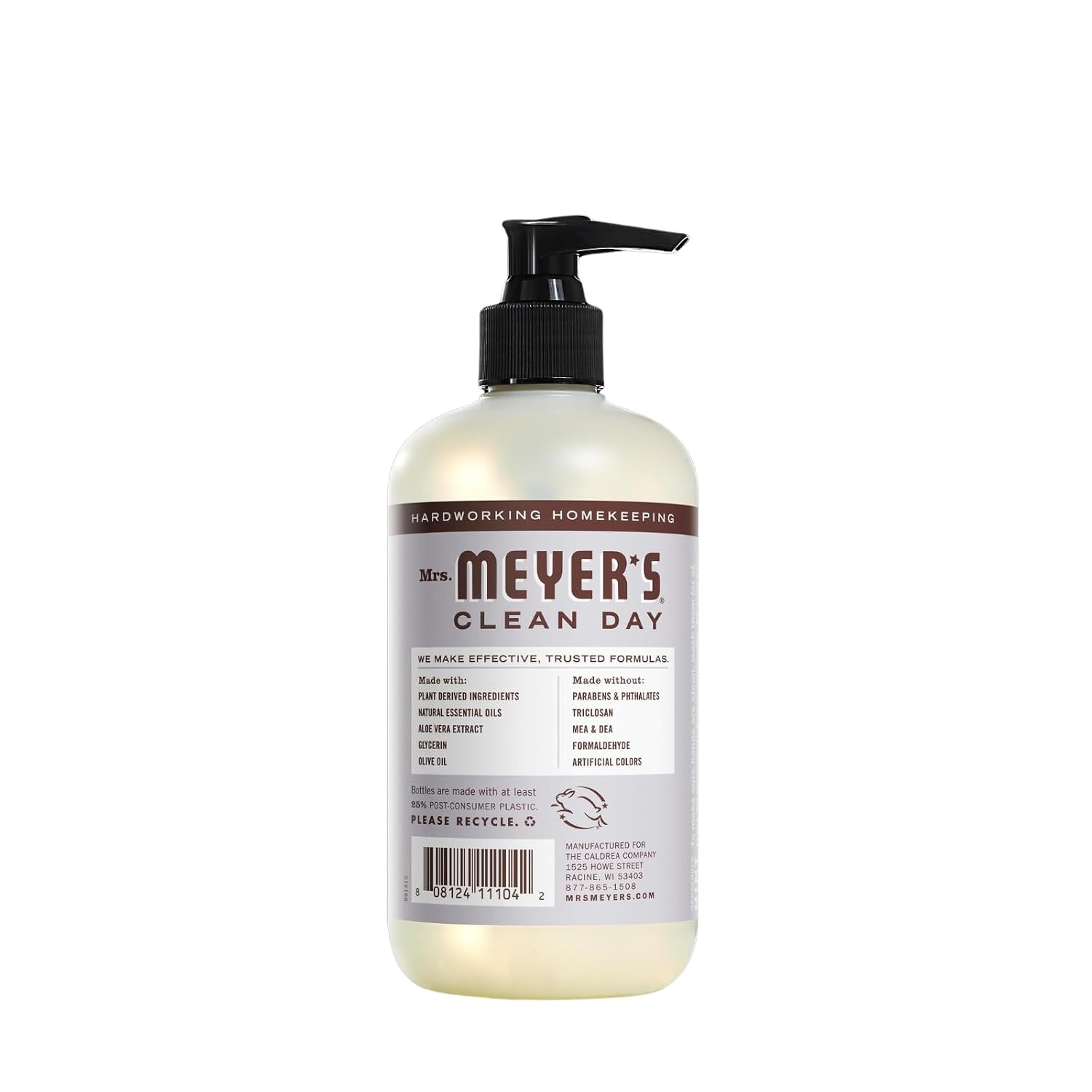 image:imageMRS MEYERS CLEAN DAY Hand Soap Made with Essential Oils Rhubarb 125 Fl Oz Pack of 3Citrus Floral Garden Blend