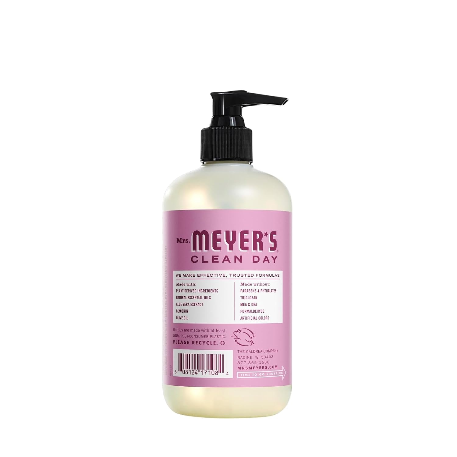 image:imageMRS MEYERS CLEAN DAY Hand Soap Made with Essential Oils Rhubarb 125 Fl Oz Pack of 3Floral Freshness Variety