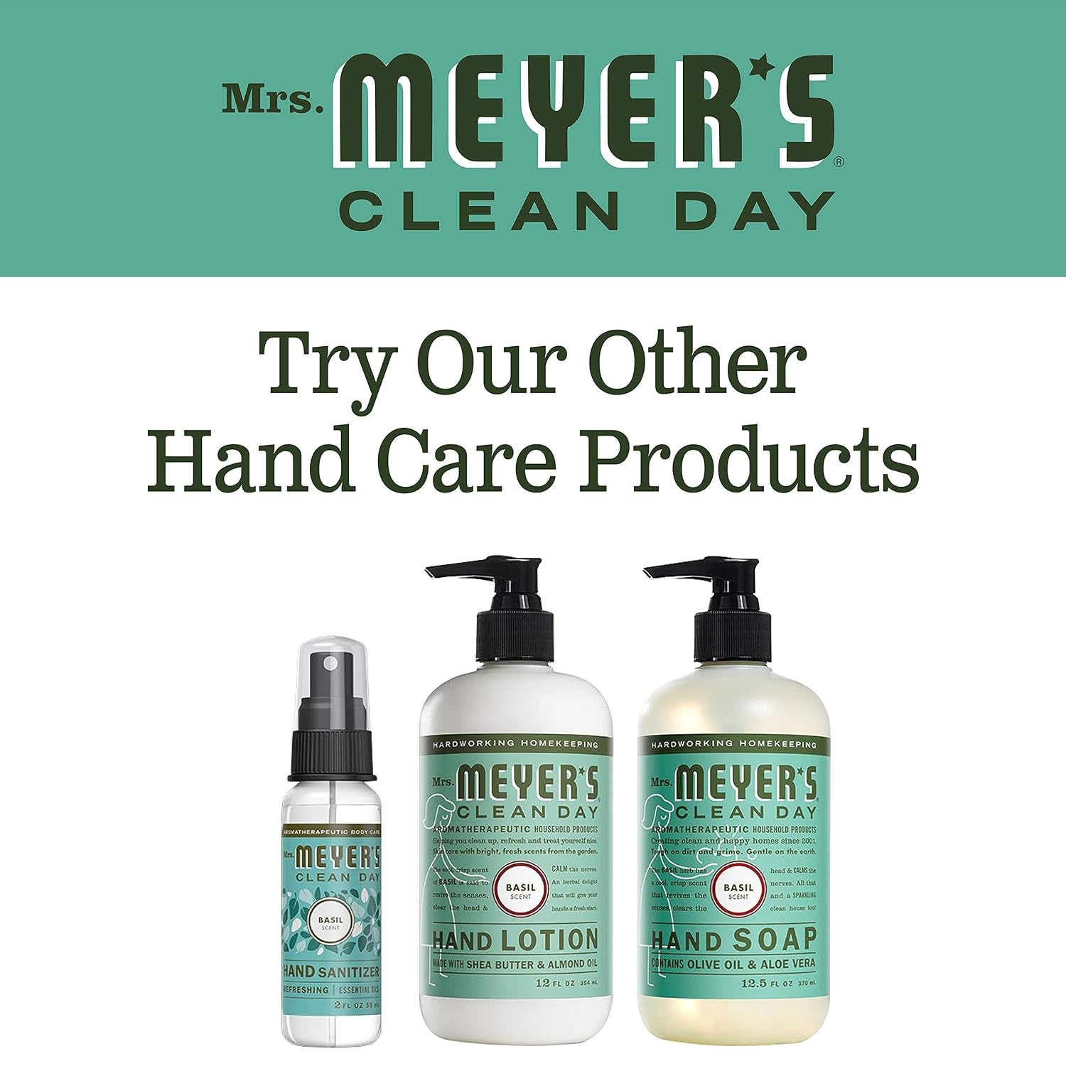 image:imageMRS MEYERS CLEAN DAY Hand Soap Refill Geranium Scent 33 Fl Oz BottleBasil
