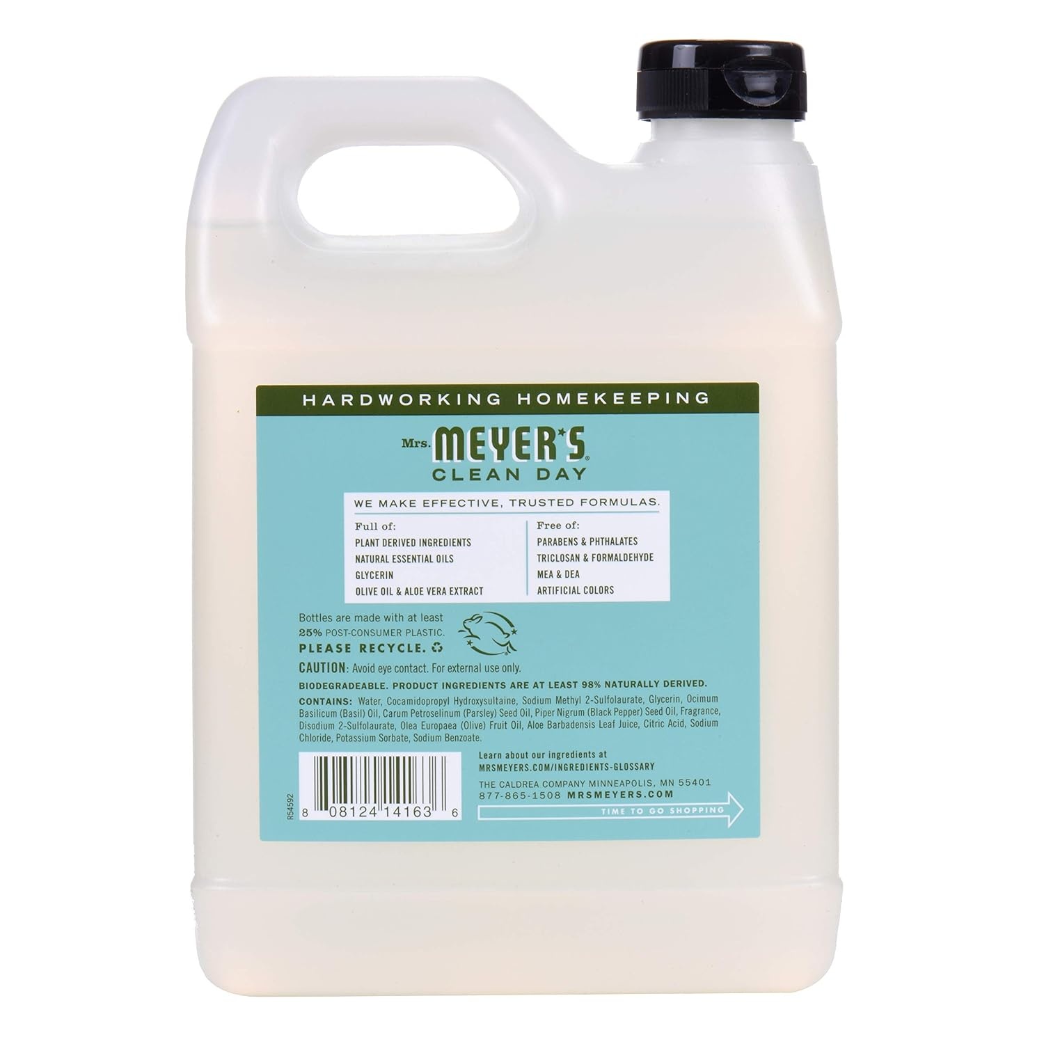 image:imageMRS MEYERS CLEAN DAY Hand Soap Refill Geranium Scent 33 Fl Oz BottleBasil