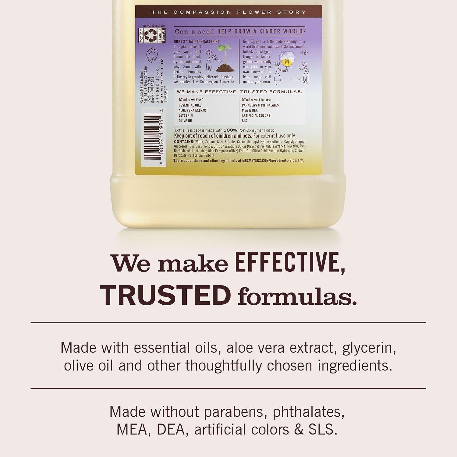 image:imageMRS MEYERS CLEAN DAY Hand Soap Refill Geranium Scent 33 Fl Oz BottleCompassion Flower