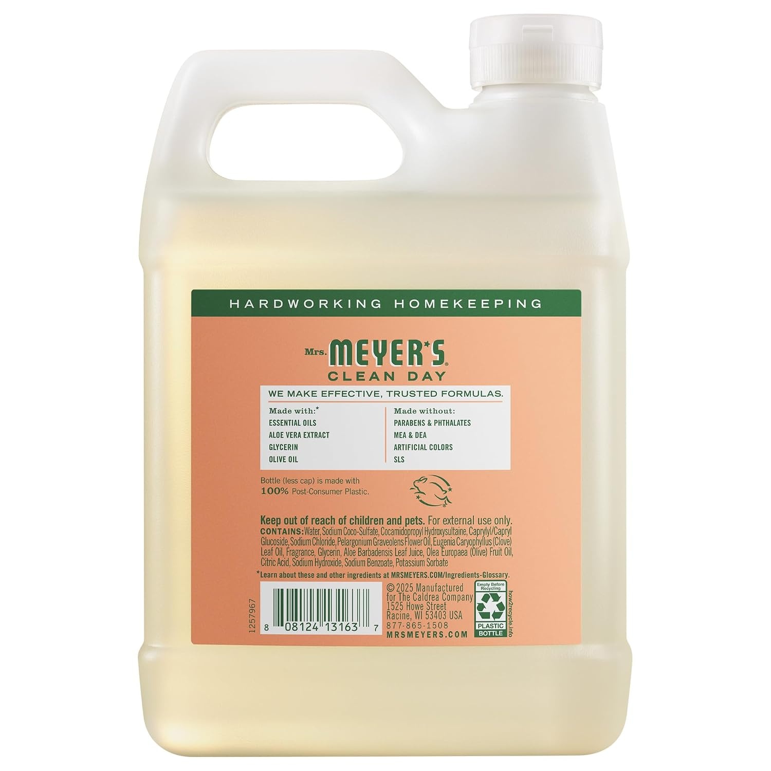 image:imageMRS MEYERS CLEAN DAY Hand Soap Refill Geranium Scent 33 Fl Oz BottleGeranium