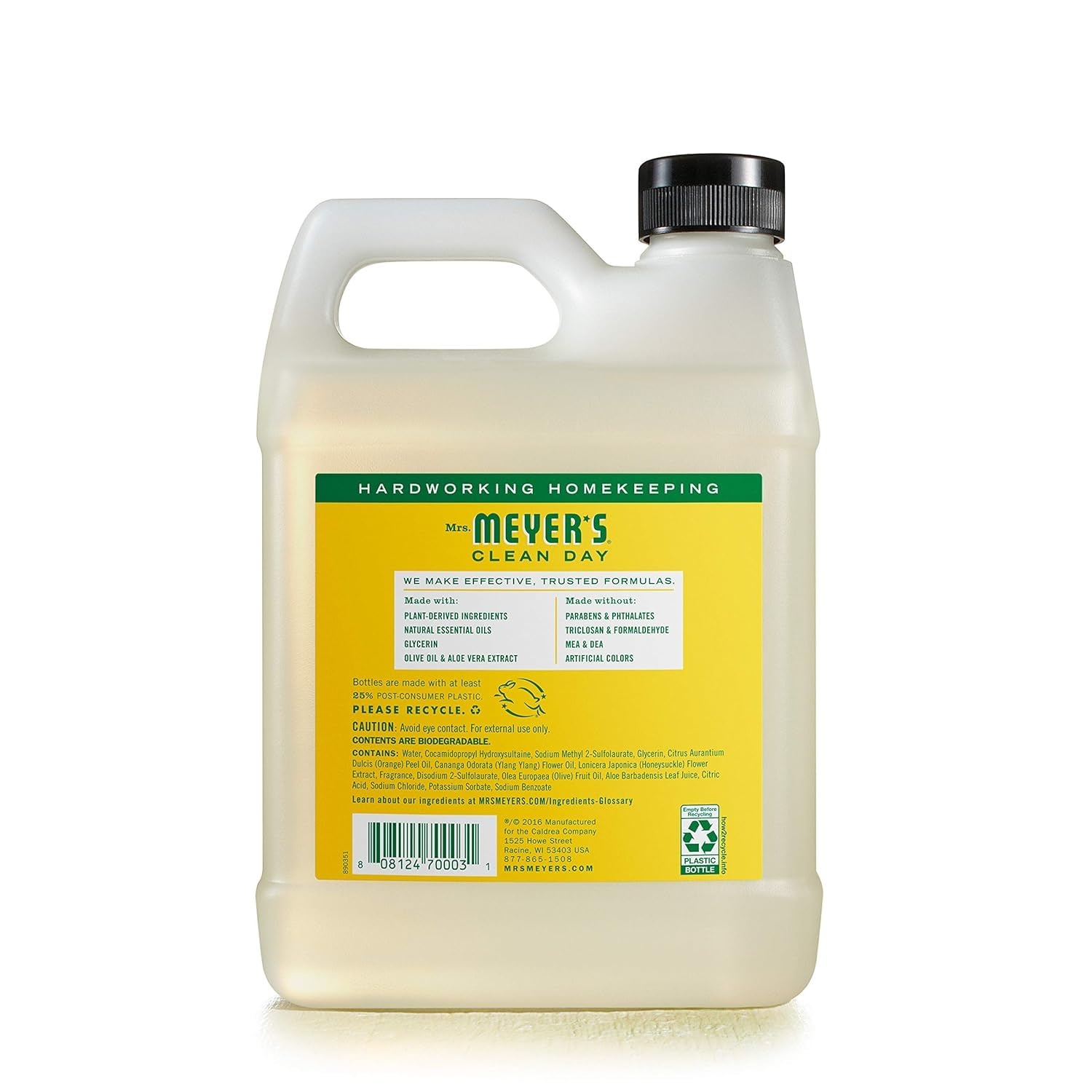 image:imageMRS MEYERS CLEAN DAY Hand Soap Refill Geranium Scent 33 Fl Oz BottleHoneysuckle Refill