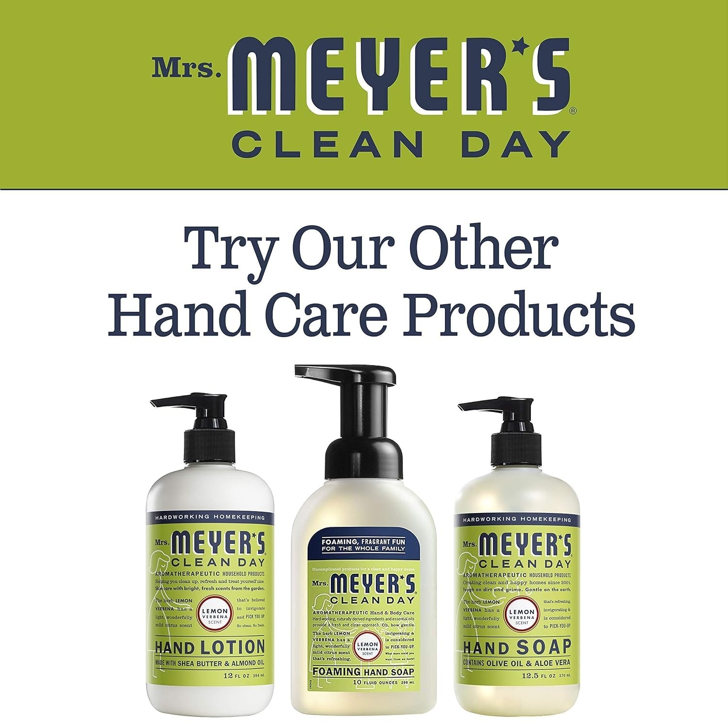 image:imageMRS MEYERS CLEAN DAY Hand Soap Refill Geranium Scent 33 Fl Oz BottleLemon Verbena