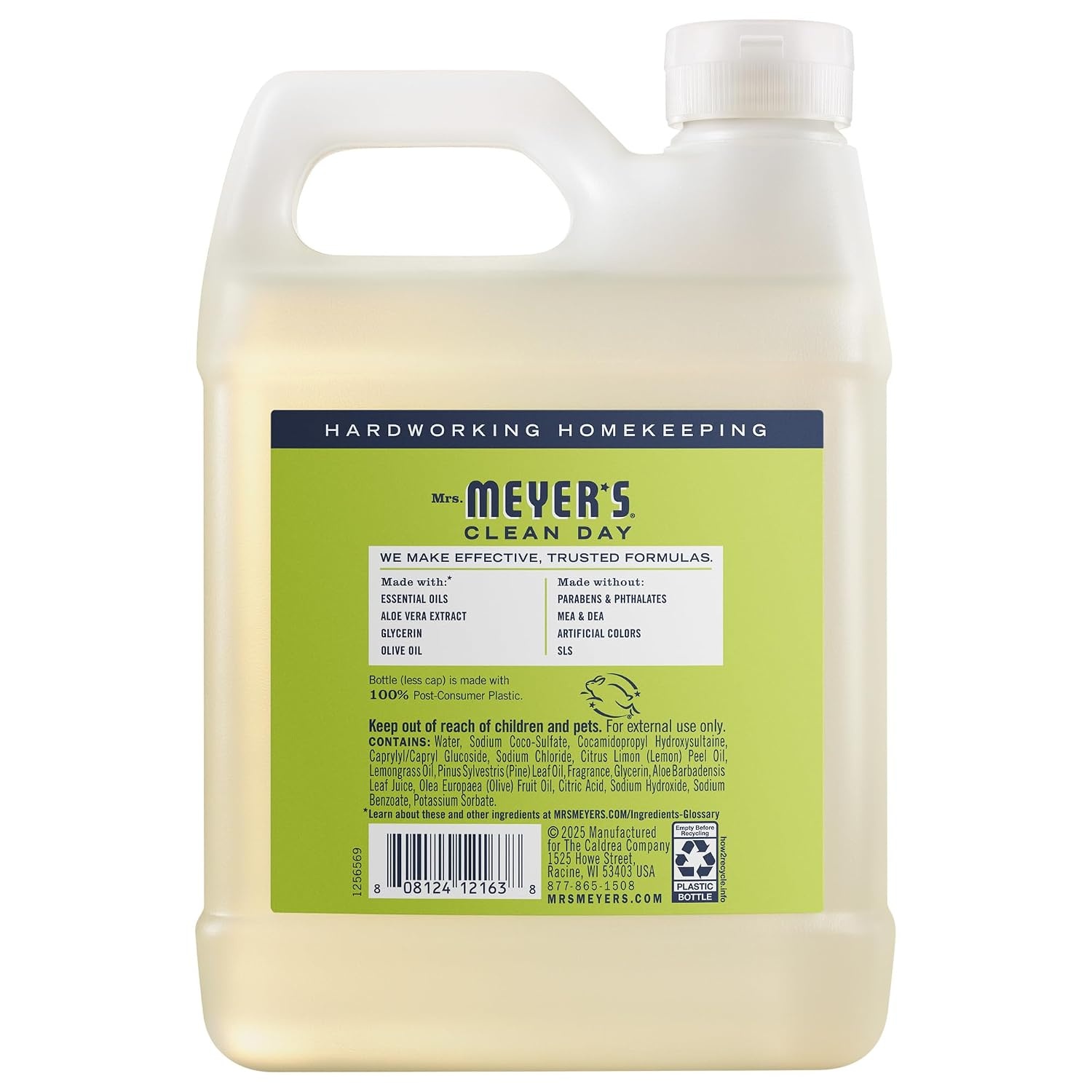 image:imageMRS MEYERS CLEAN DAY Hand Soap Refill Geranium Scent 33 Fl Oz BottleLemon Verbena