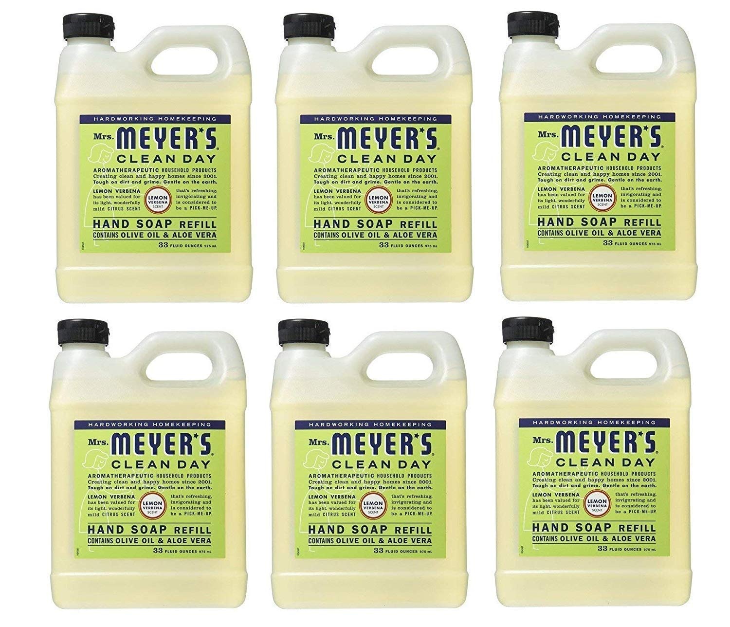 image:imageMRS MEYERS CLEAN DAY Hand Soap Refill Geranium Scent 33 Fl Oz BottleLemon Verbena