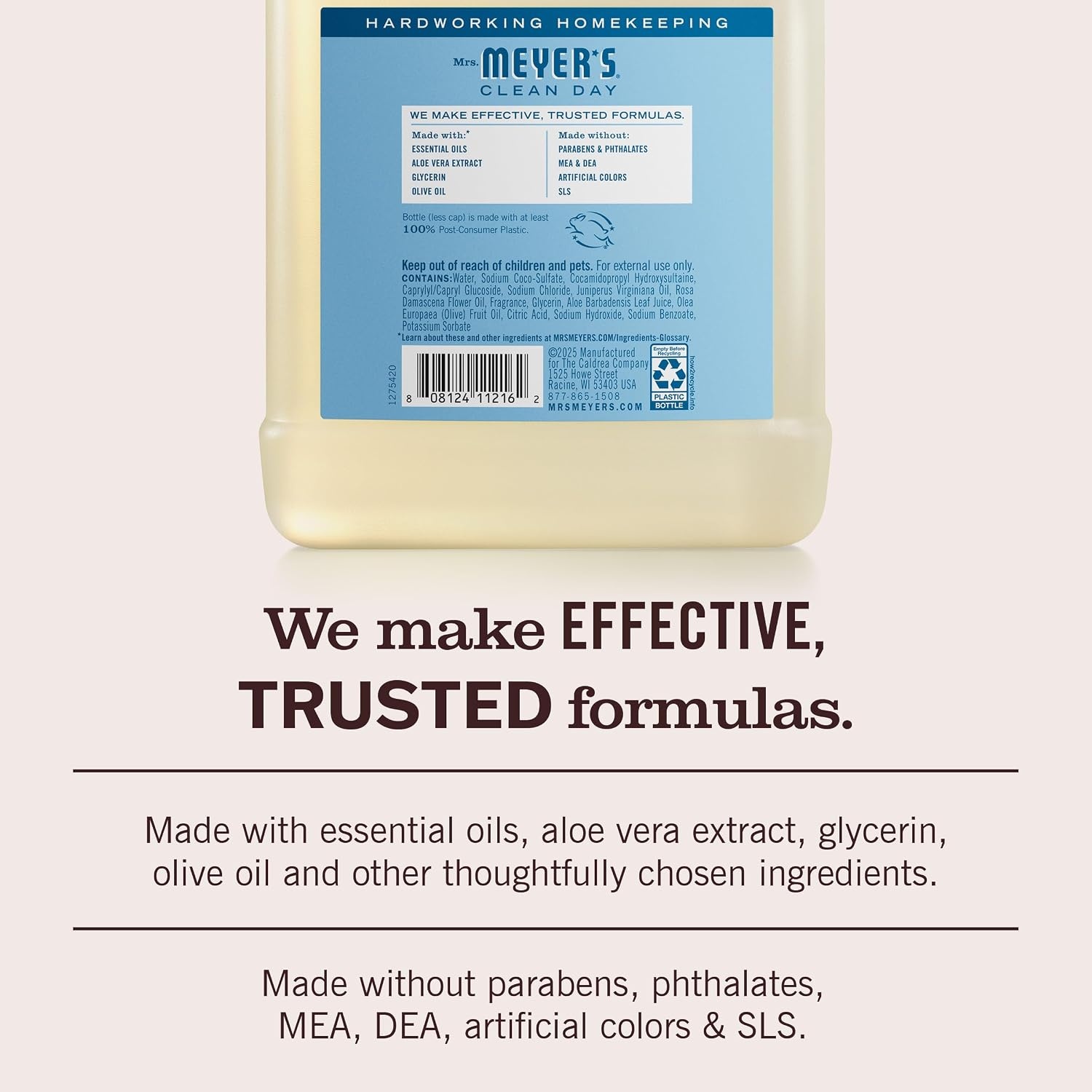 image:imageMRS MEYERS CLEAN DAY Hand Soap Refill Geranium Scent 33 Fl Oz BottleRain Water