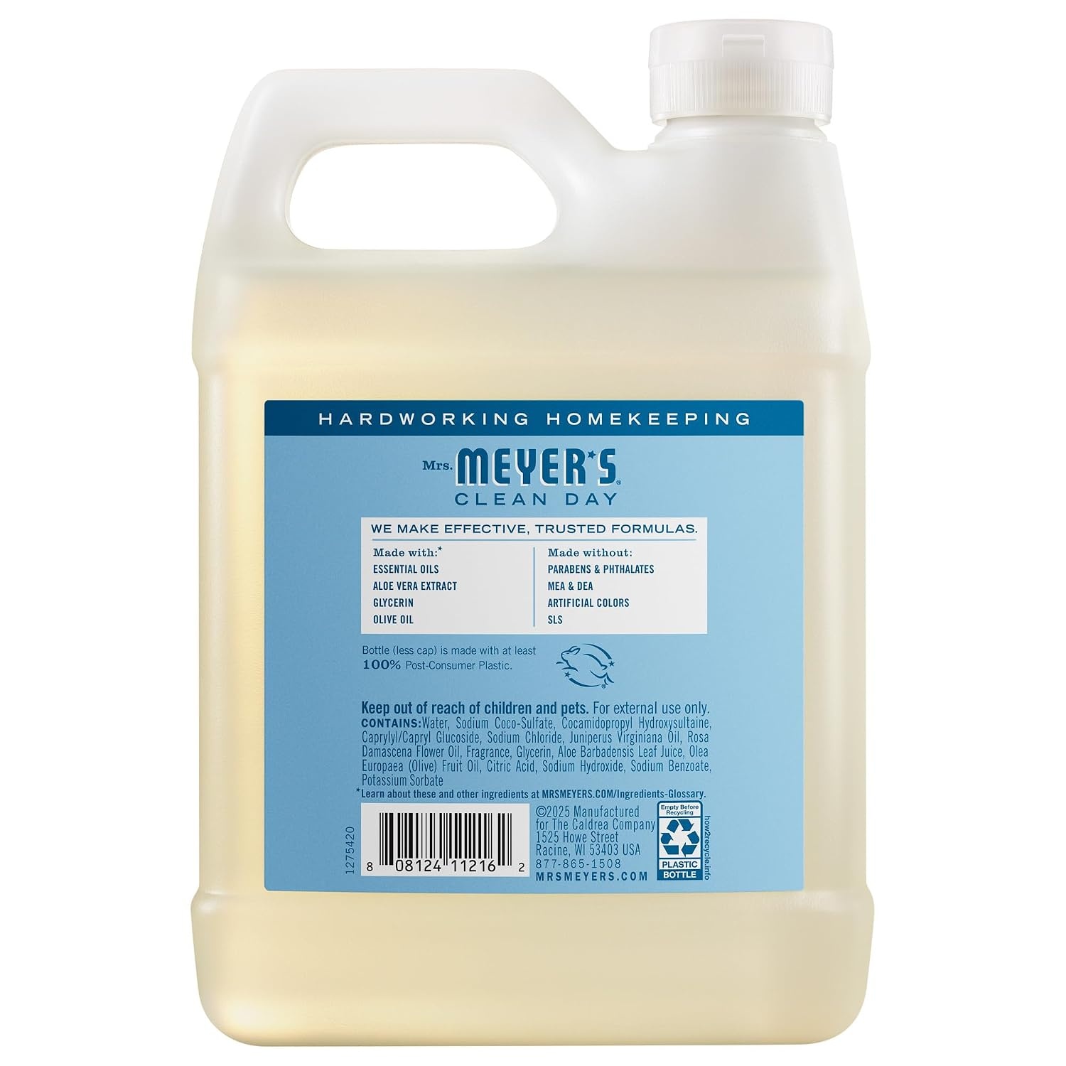 image:imageMRS MEYERS CLEAN DAY Hand Soap Refill Geranium Scent 33 Fl Oz BottleRain Water