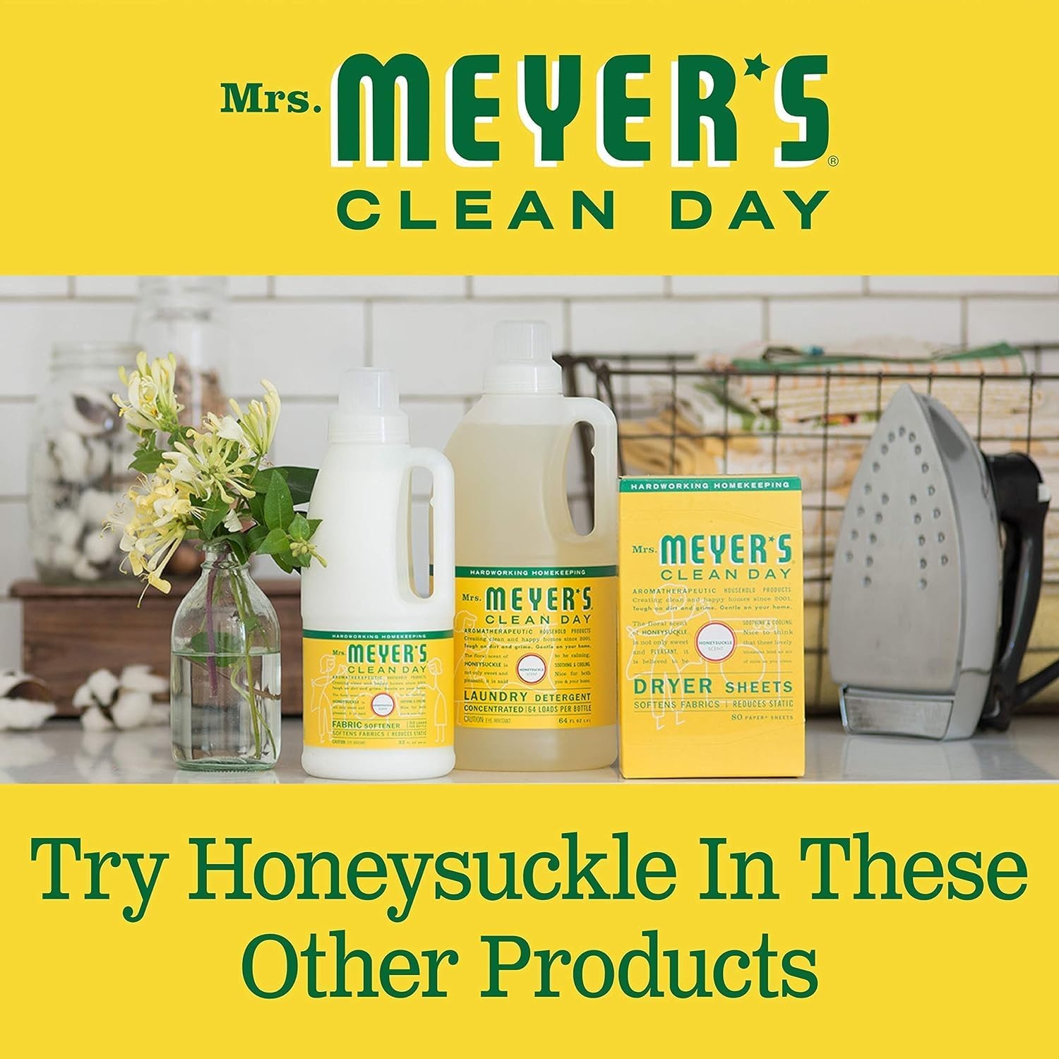 image:imageMRS MEYERS CLEAN DAY Hand Soap Refill Made With Essential Oils Biodegradable Formula Honeysuckle 33 Fl Oz Pack Of 2