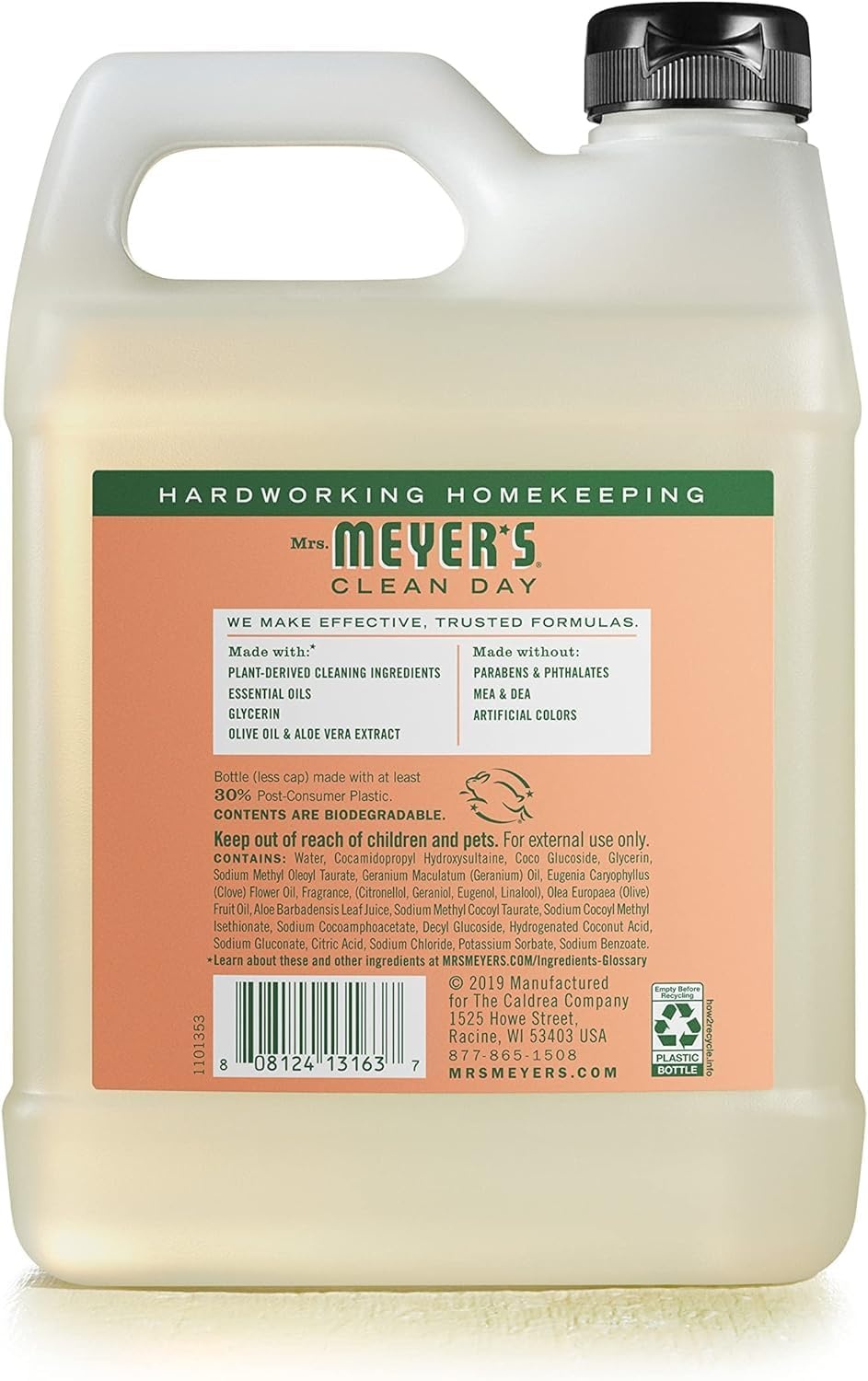 image:imageMRS MEYERS CLEAN DAY Hand Soap Refill Made with Essential Oils Geranium 33 Fl Oz Pack Of 2