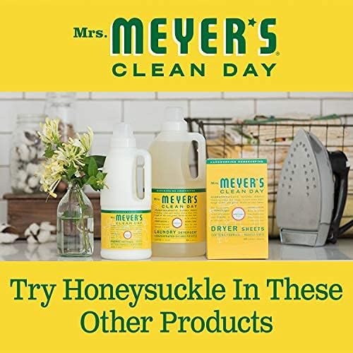 image:imageMRS MEYERS CLEAN DAY Laundry Booster Pair with Liquid Laundry Detergent Or Detergent Pods Honeysuckle 18 ozHoneysuckle