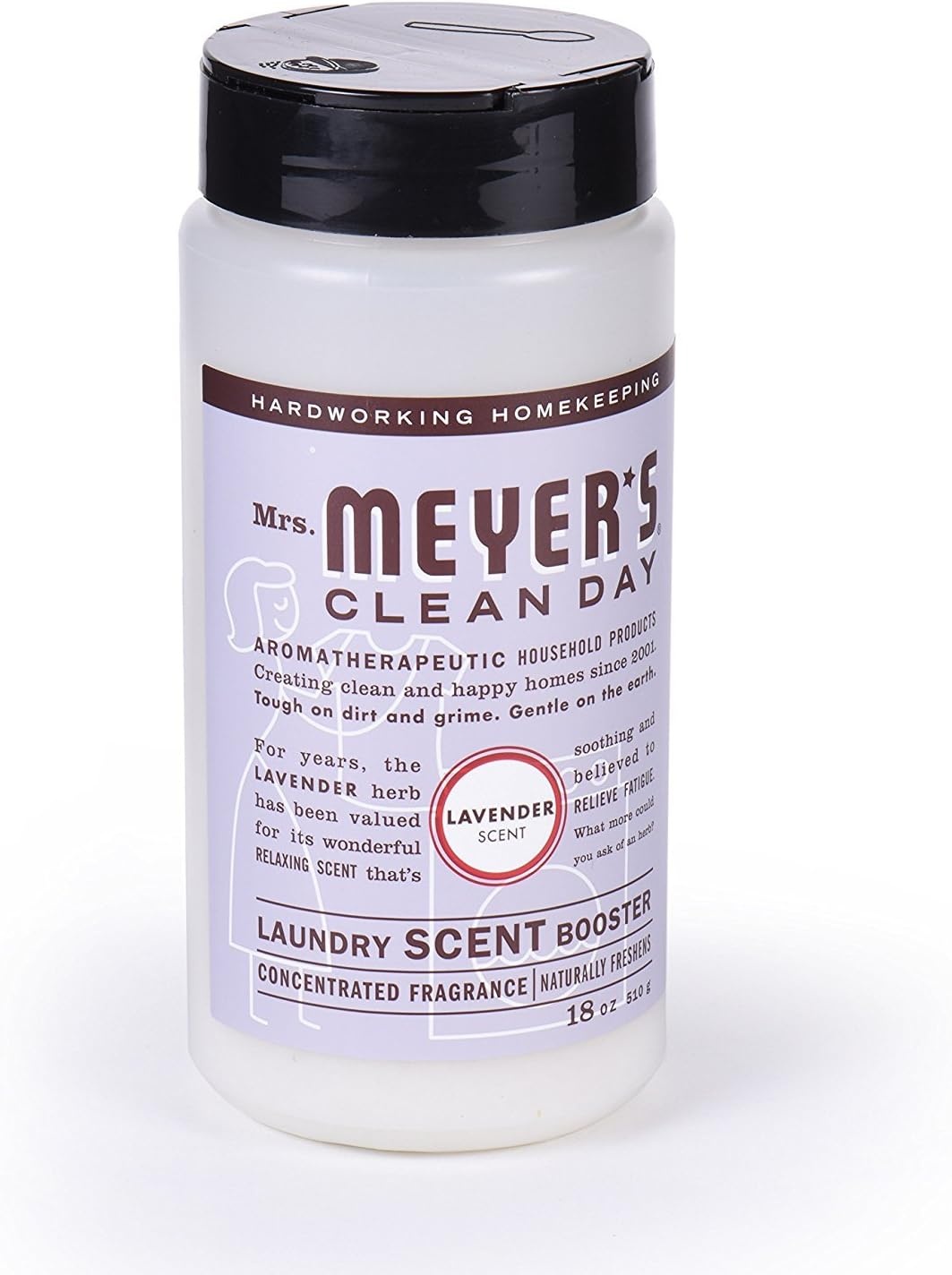 image:imageMRS MEYERS CLEAN DAY Laundry Booster Pair with Liquid Laundry Detergent Or Detergent Pods Honeysuckle 18 ozLavender