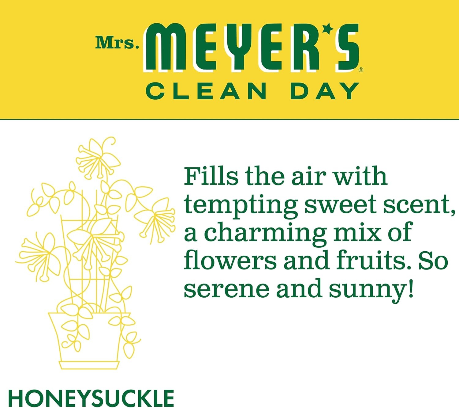 image:imageMRS MEYERS CLEAN DAY Laundry Detergent Lemon Verbena 64 fl ozHoneysuckle