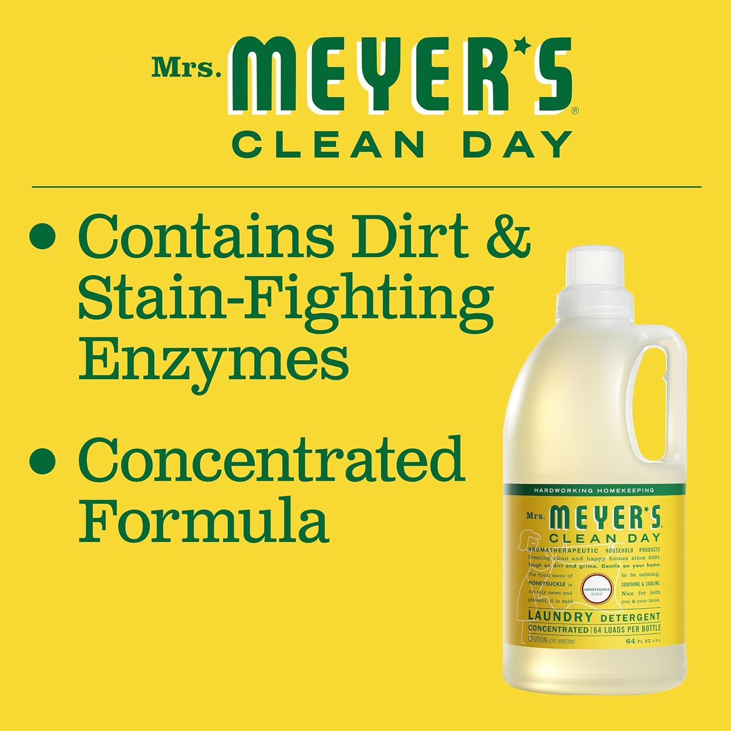 image:imageMRS MEYERS CLEAN DAY Laundry Detergent Lemon Verbena 64 fl ozHoneysuckle