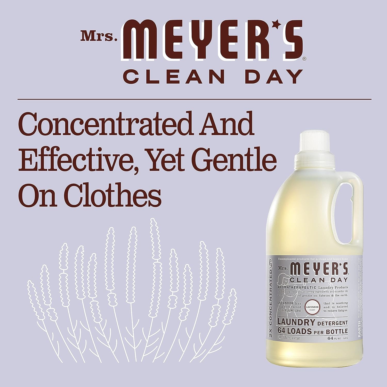 image:imageMRS MEYERS CLEAN DAY Laundry Detergent Lemon Verbena 64 fl ozLavender