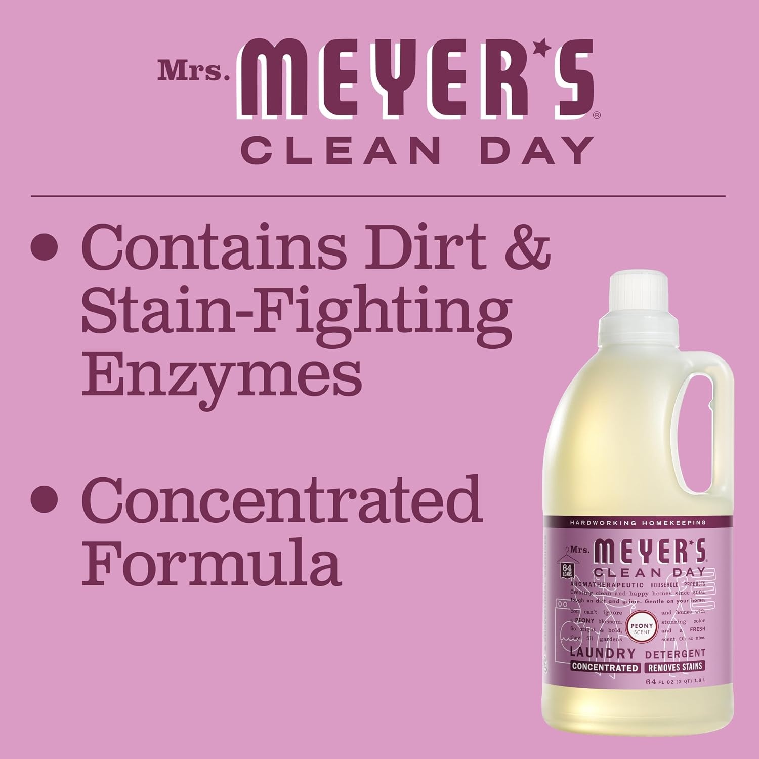 image:imageMRS MEYERS CLEAN DAY Laundry Detergent Lemon Verbena 64 fl ozPeony