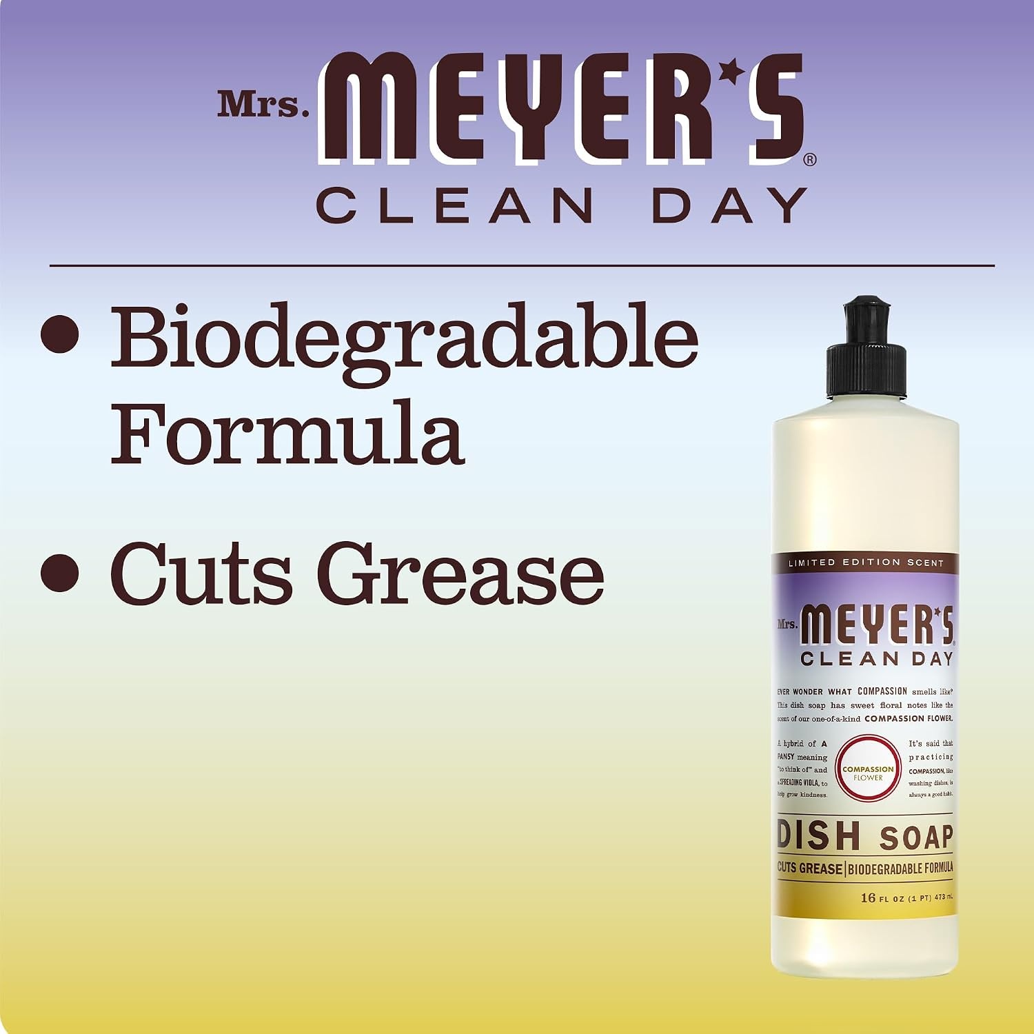 image:imageMRS MEYERS CLEAN DAY Liquid Dish Soap Acorn Spice 16 fl oz 3 Pack16 Fl Oz Pack of 1