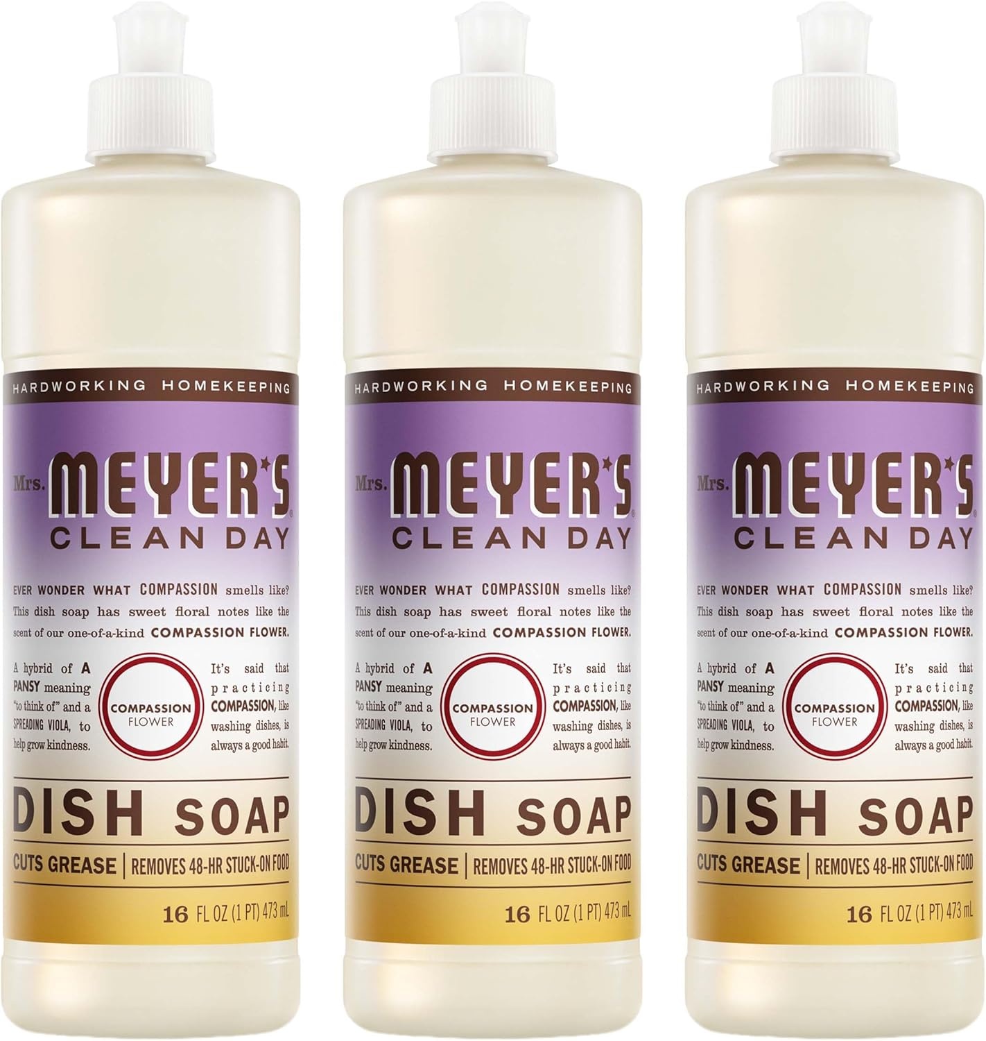 image:imageMRS MEYERS CLEAN DAY Liquid Dish Soap Acorn Spice 16 fl oz 3 Pack16 Fl Oz Pack of 3