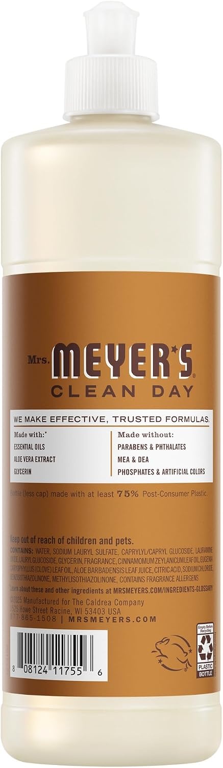 image:imageMRS MEYERS CLEAN DAY Liquid Dish Soap Acorn Spice 16 fl oz 3 Pack16 Fl Oz Pack of 3