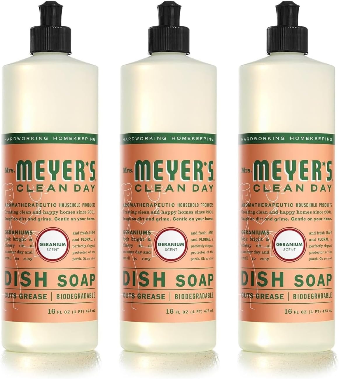 image:imageMRS MEYERS CLEAN DAY Liquid Dish Soap Acorn Spice 16 fl oz 3 Pack48 Fl Oz Pack of 1