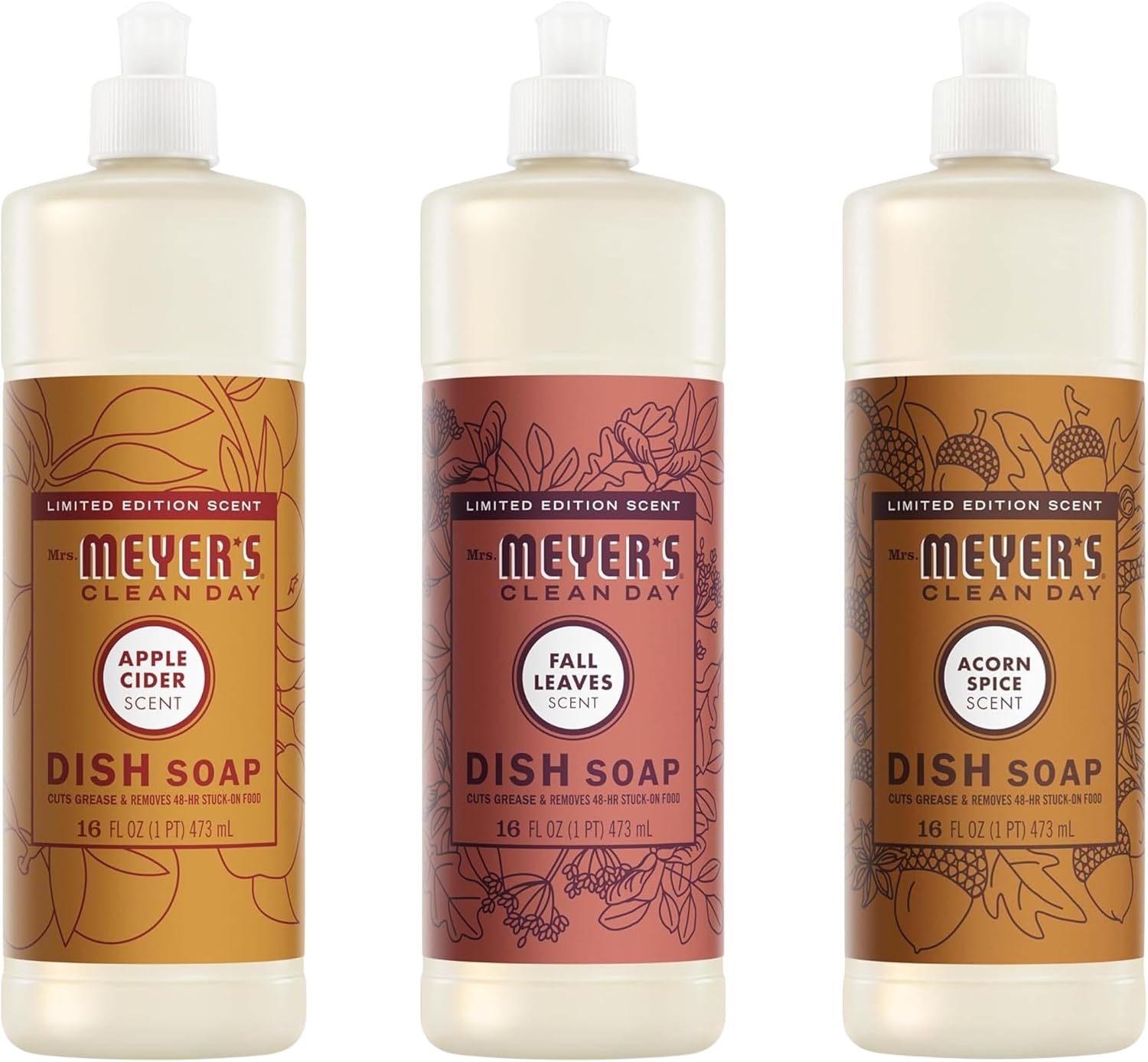image:imageMRS MEYERS CLEAN DAY Liquid Dish Soap Acorn Spice 16 fl oz 3 Pack48 Fl Oz Pack of 1