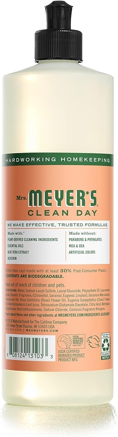 image:imageMRS MEYERS CLEAN DAY Liquid Dish Soap Acorn Spice 16 fl oz 3 Pack48 Fl Oz Pack of 1