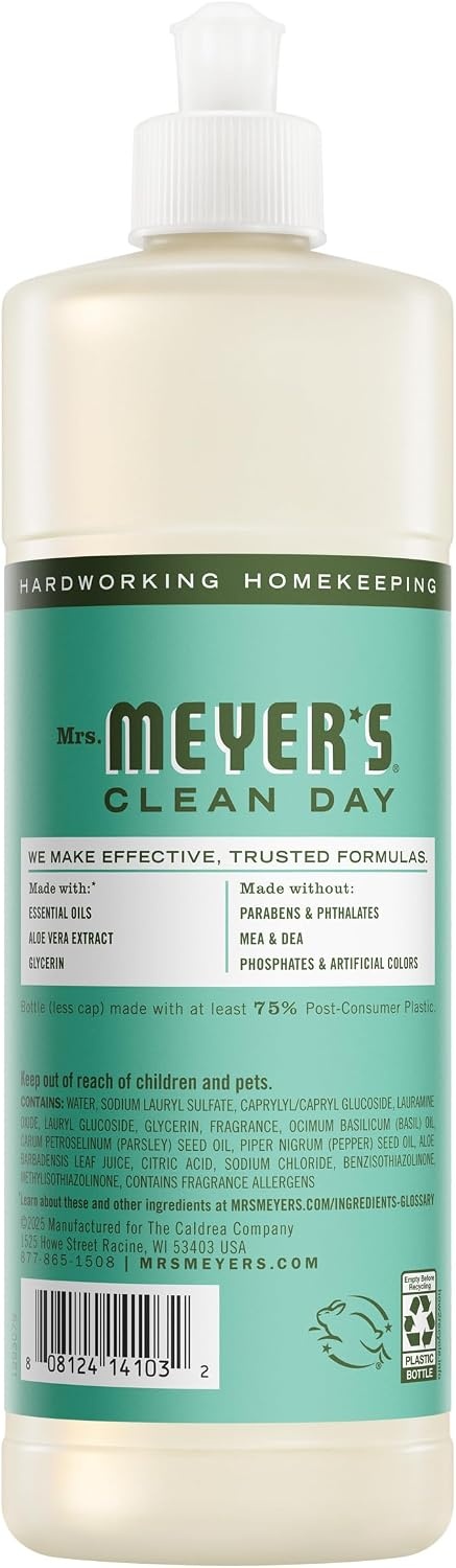 image:imageMRS MEYERS CLEAN DAY Liquid Dish Soap Basil 16 fl oz