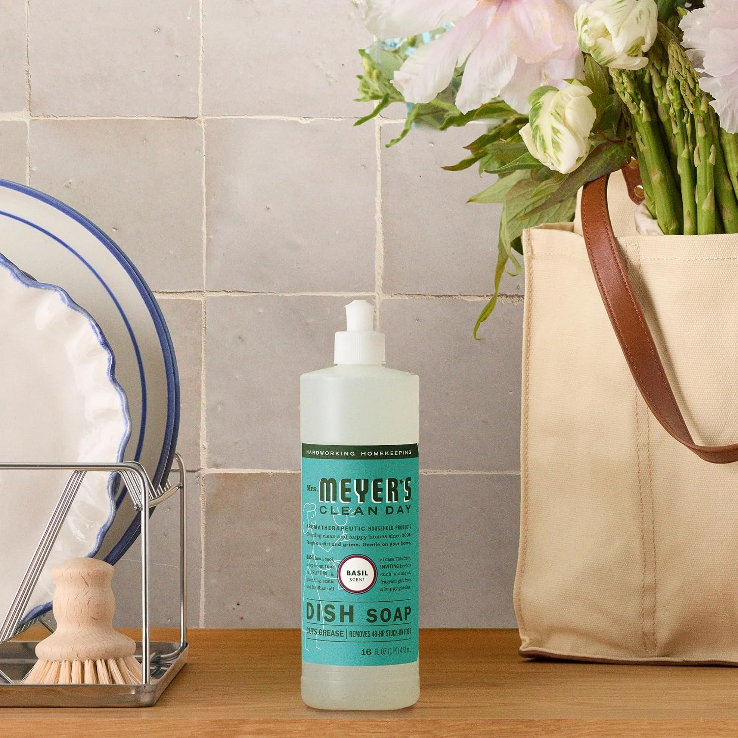 image:imageMRS MEYERS CLEAN DAY Liquid Dish Soap Basil 16 fl oz