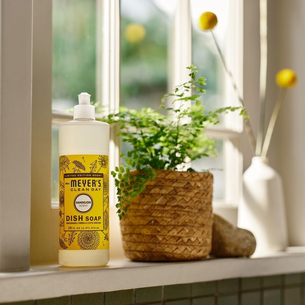 image:imageMRS MEYERS CLEAN DAY Liquid Dish Soap Dandelion 16 fl oz 3 PackDandelion