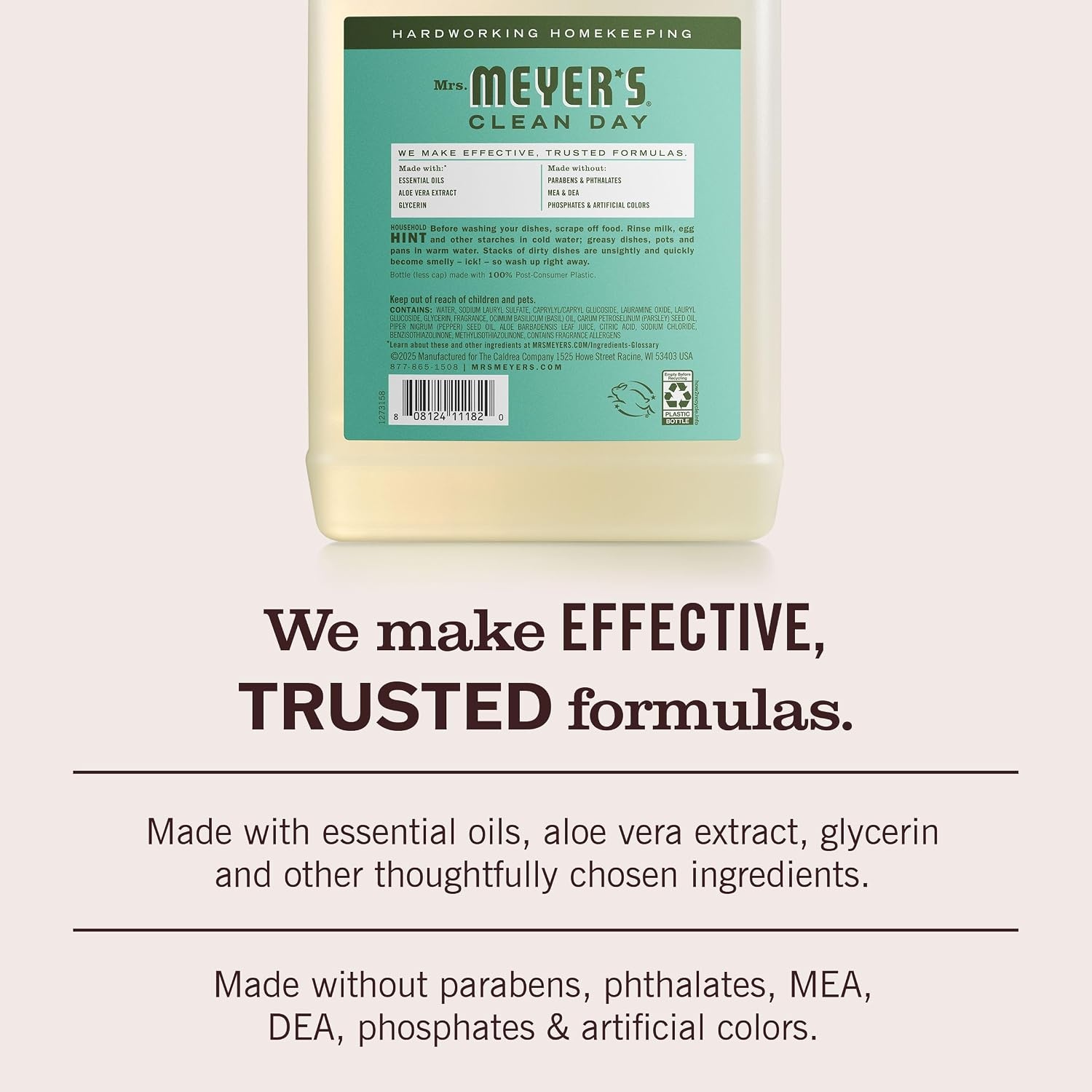 image:imageMRS MEYERS CLEAN DAY Liquid Dish Soap Refill Honeysuckle 48 fl ozBasil