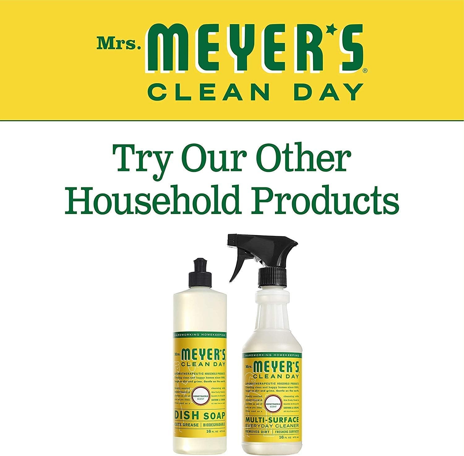 image:imageMRS MEYERS CLEAN DAY Liquid Dish Soap Refill Honeysuckle 48 fl ozHoneysuckle