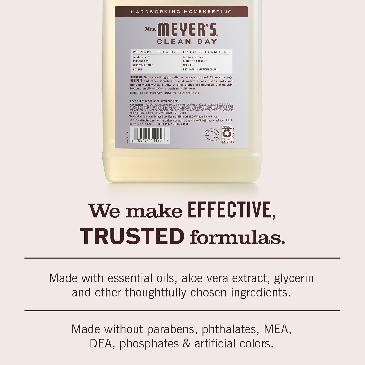 image:imageMRS MEYERS CLEAN DAY Liquid Dish Soap Refill Honeysuckle 48 fl ozLavender