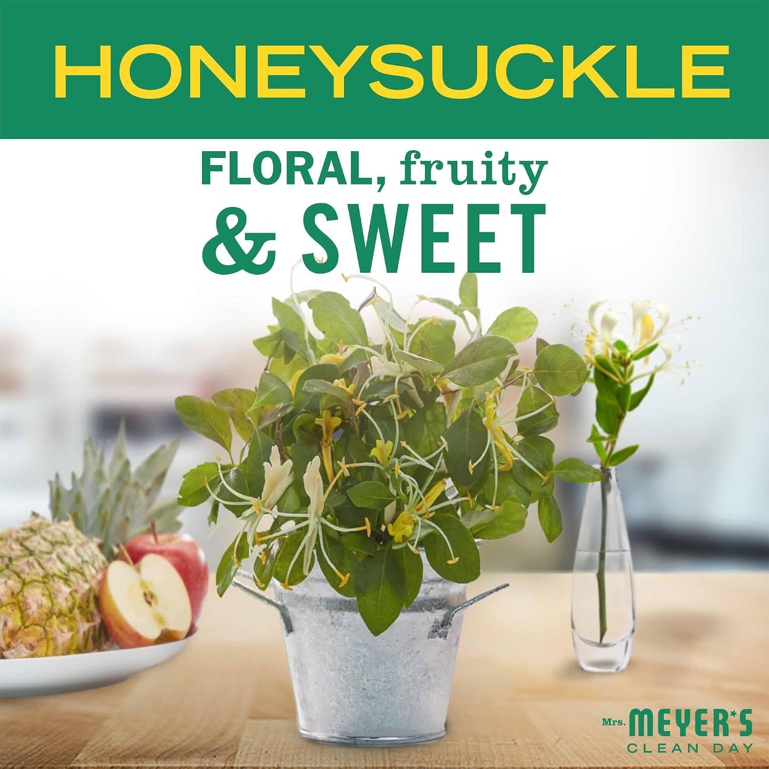 image:imageMRS MEYERS CLEAN DAY Liquid Fabric Softener Honeysuckle 32 fl ozHoneysuckle