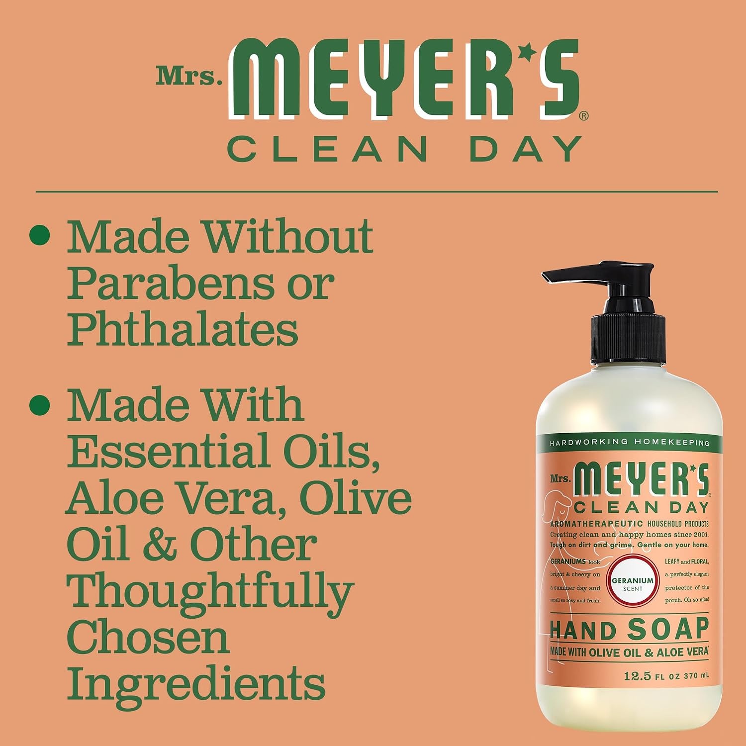 image:imageMRS MEYERS CLEAN DAY Liquid Hand Soap Geranium 125 fl oz