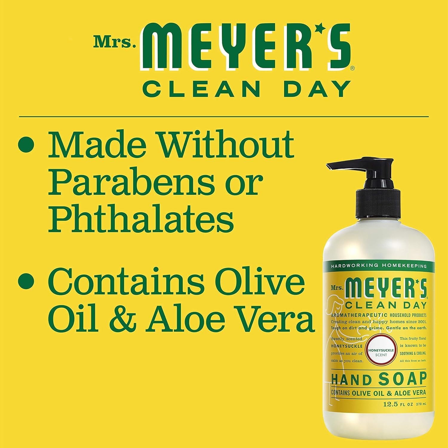 image:imageMRS MEYERS CLEAN DAY Liquid Hand Soap Honeysuckle 125 OZ125 Fl Oz Pack of 1