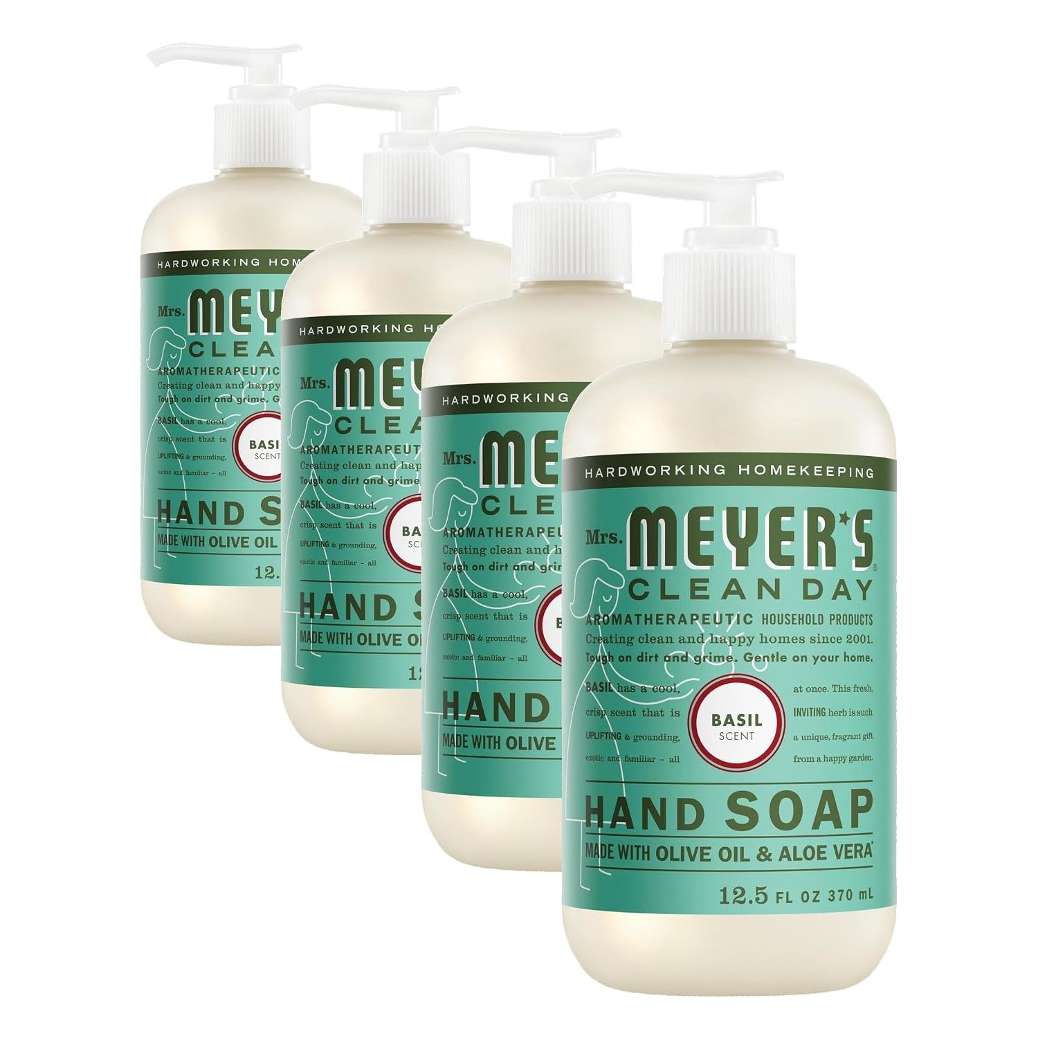 image:imageMRS MEYERS CLEAN DAY Liquid Hand Soap Lavender 125 fl oz 3 PackBasil