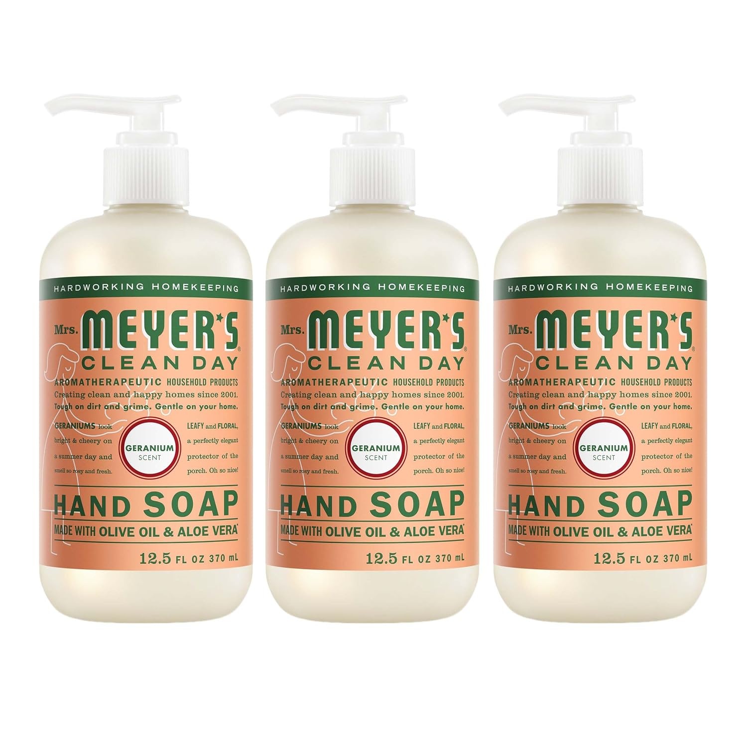 image:imageMRS MEYERS CLEAN DAY Liquid Hand Soap Lavender 125 fl oz 3 PackGeranium