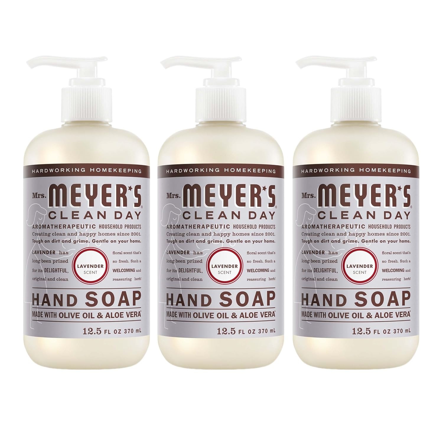 image:imageMRS MEYERS CLEAN DAY Liquid Hand Soap Lavender 125 fl oz 3 PackLavender