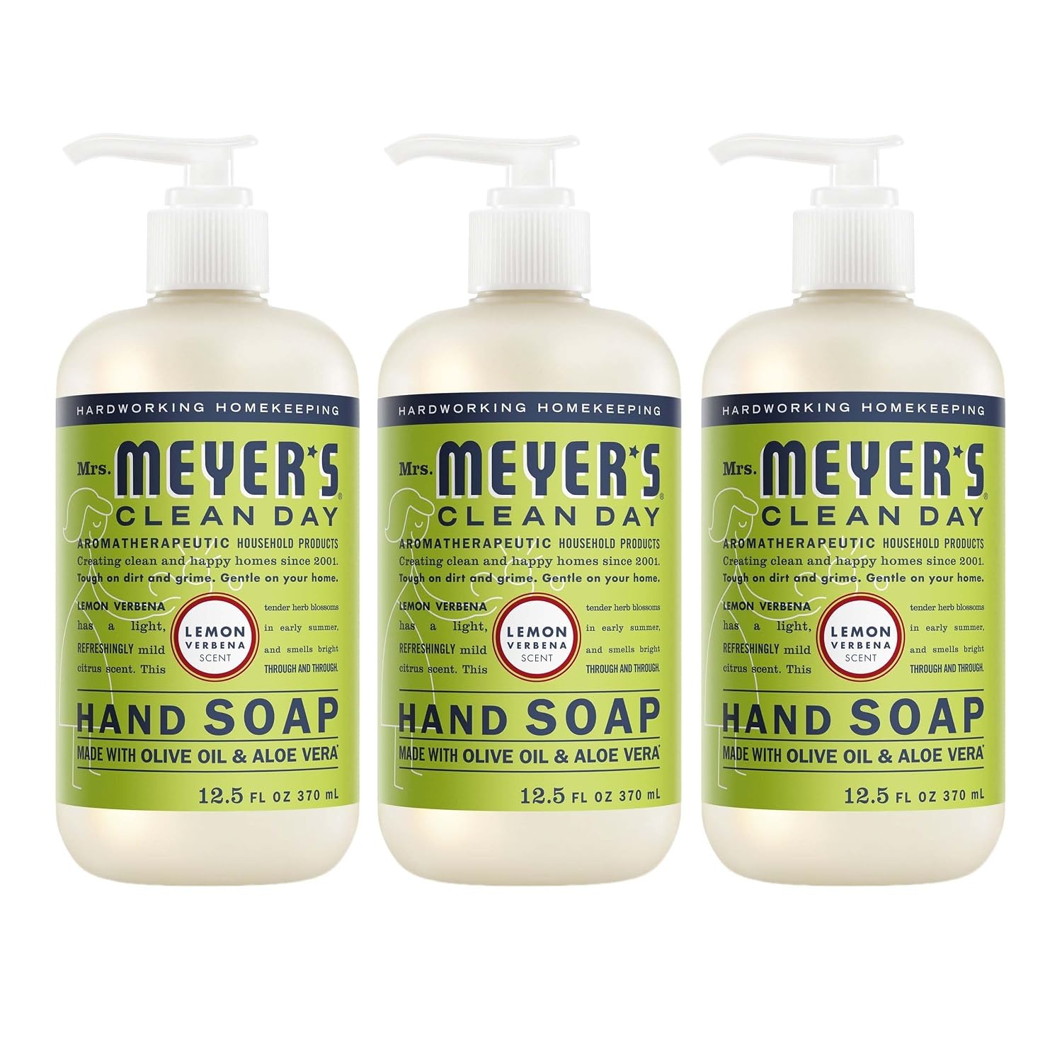image:imageMRS MEYERS CLEAN DAY Liquid Hand Soap Lavender 125 fl oz 3 PackLemon Verbena