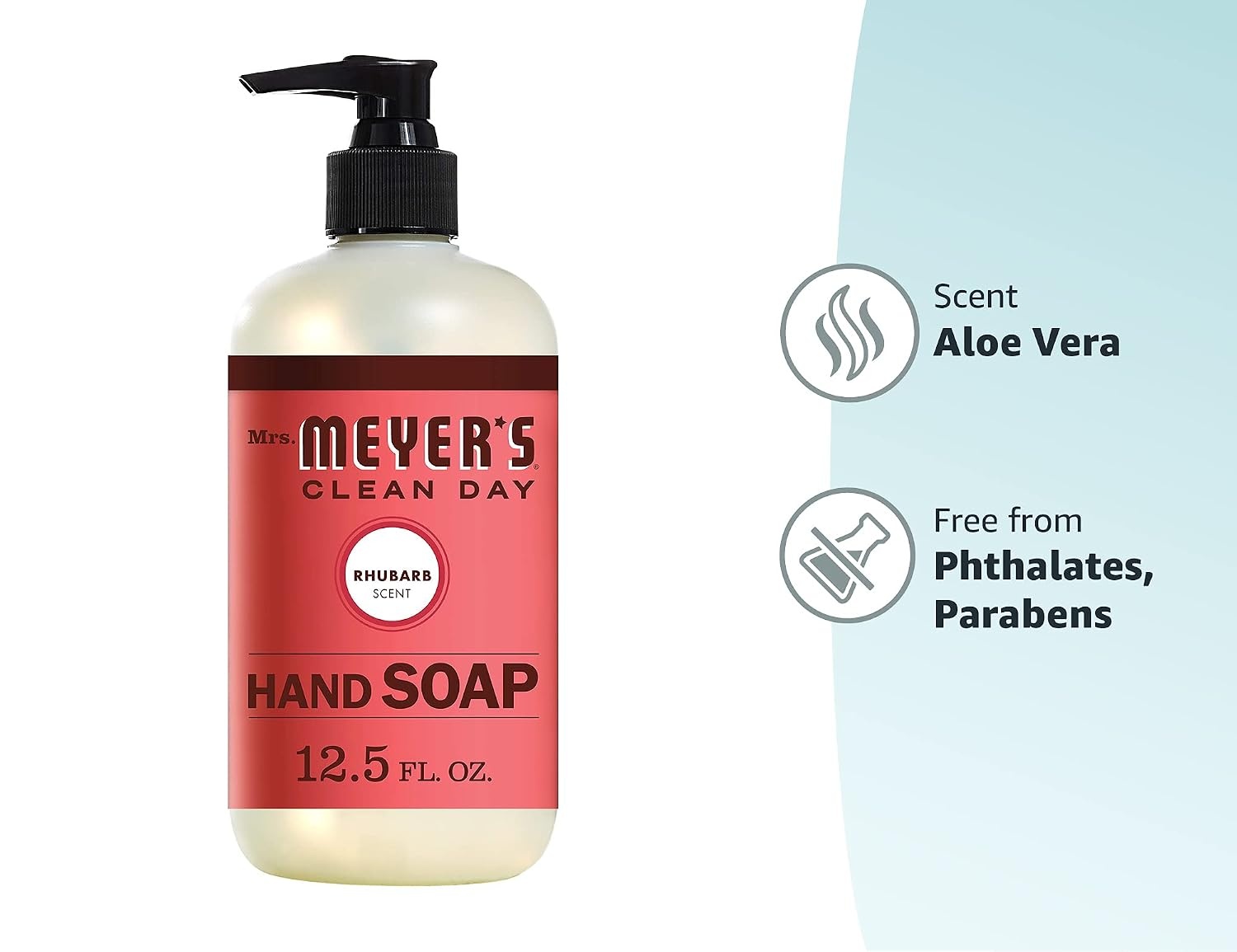 image:imageMRS MEYERS CLEAN DAY Liquid Hand Soap Lavender 125 fl oz 3 PackRhubarbPack of 3