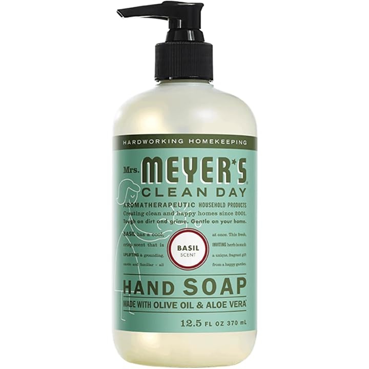 image:imageMRS MEYERS CLEAN DAY Liquid Hand Soap Lavender 125 fl oz 6 PackBasil